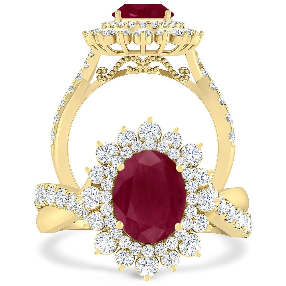 Yellow Gold - Ruby