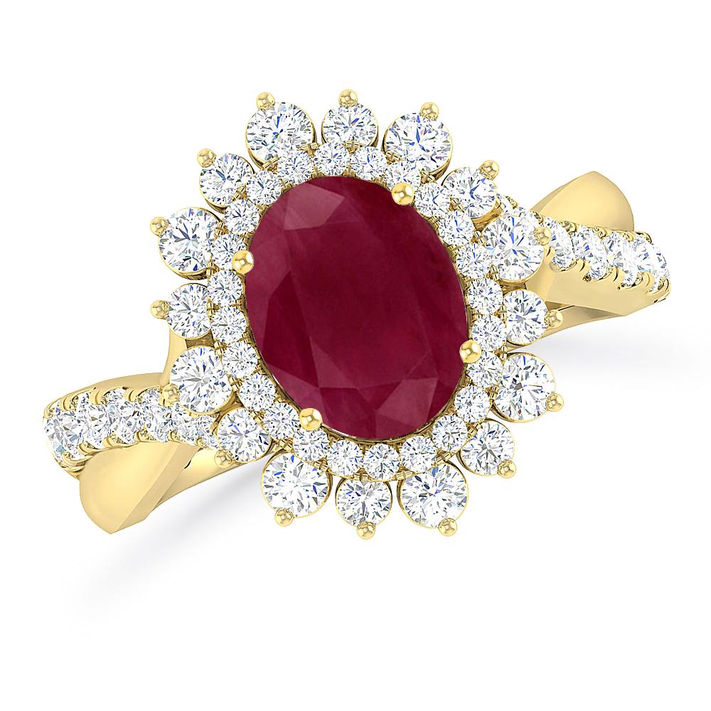 Yellow Gold - Ruby