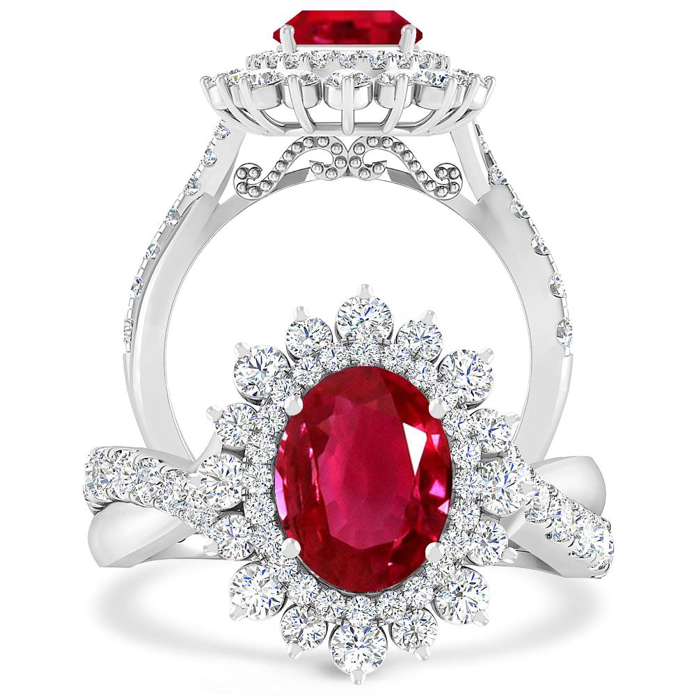 White Gold - Ruby