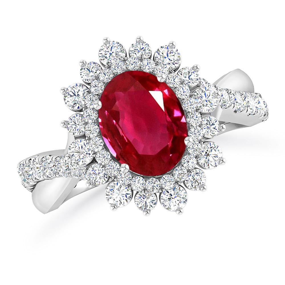 White Gold - Ruby