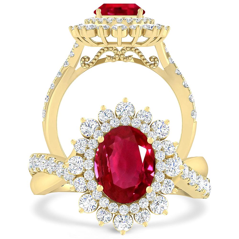 Yellow Gold - Ruby