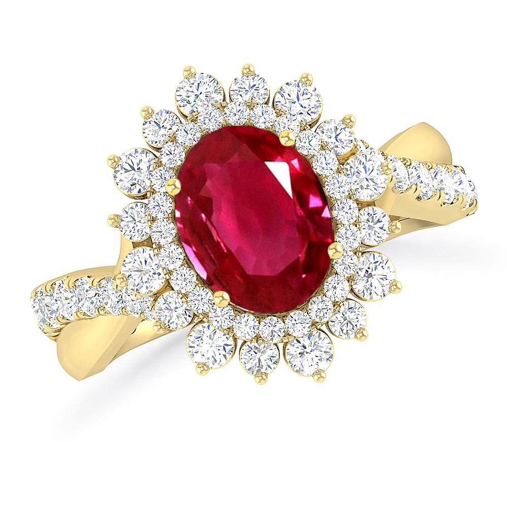 Yellow Gold - Ruby