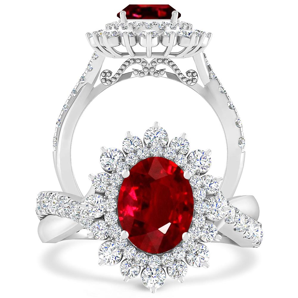 White Gold - Ruby