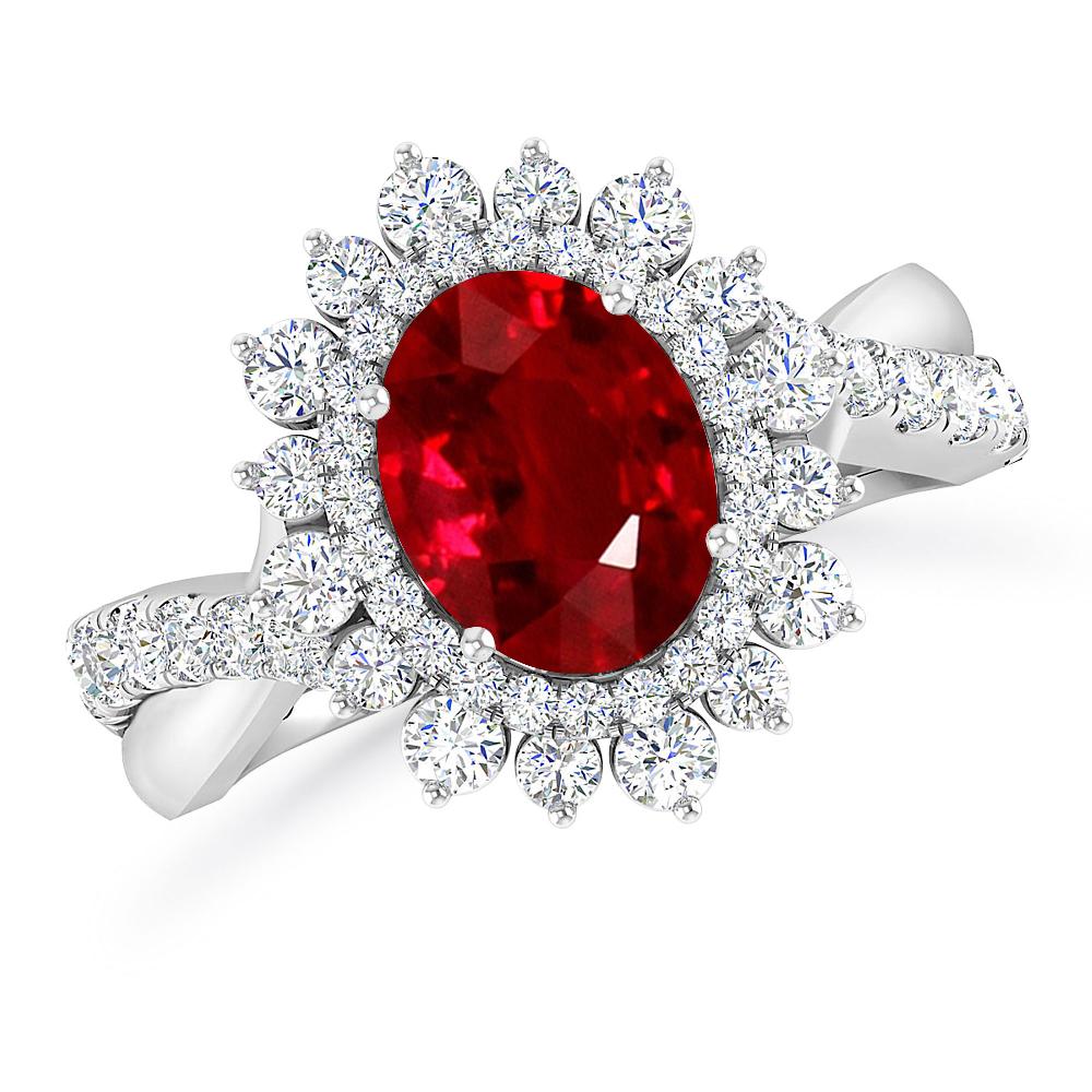 White Gold - Ruby