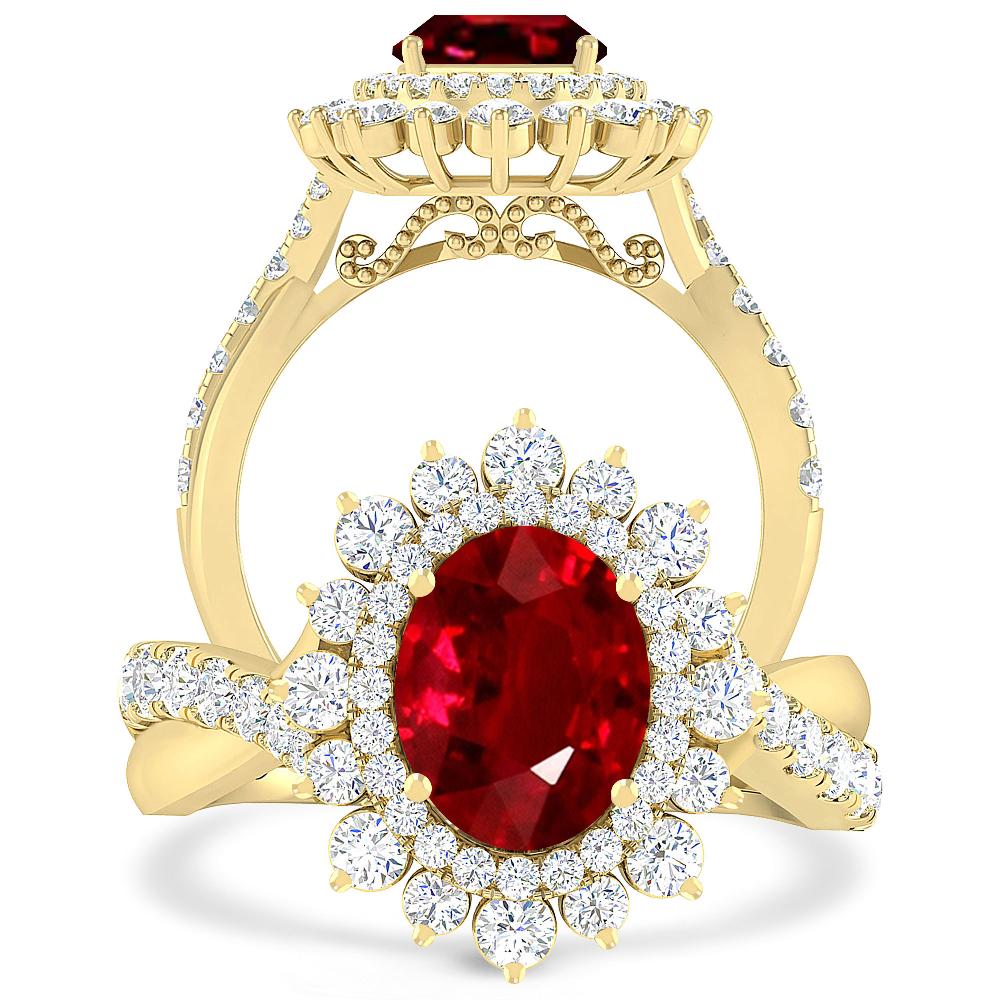 Yellow Gold - Ruby