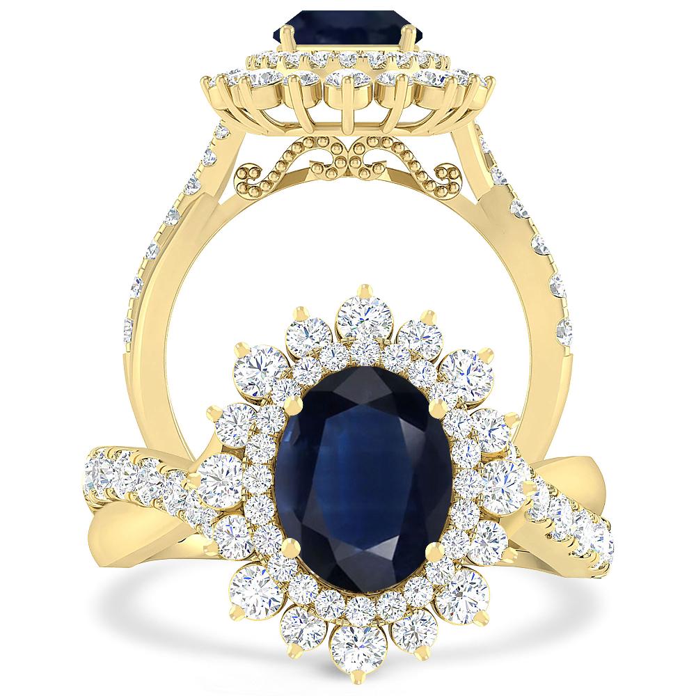 Yellow Gold - Sapphire