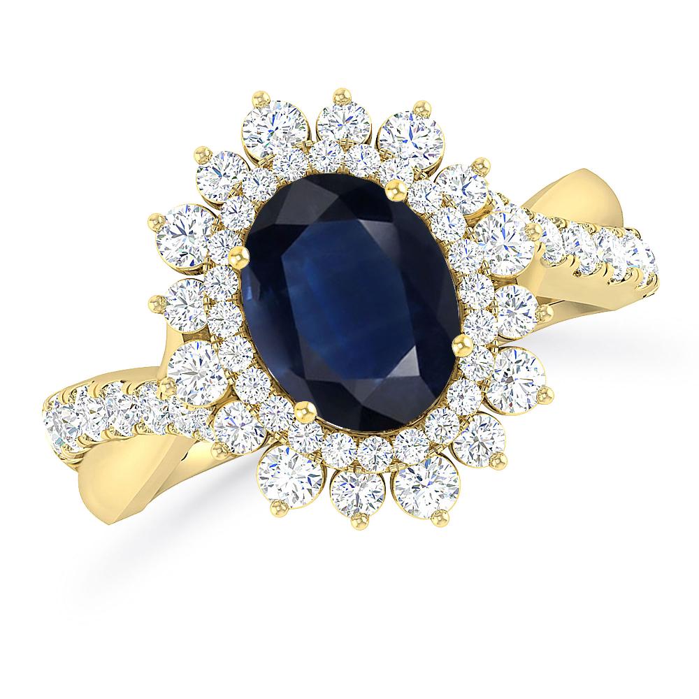 Yellow Gold - Sapphire