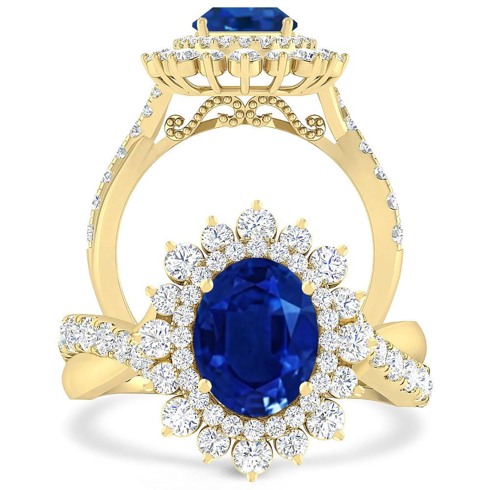 Yellow Gold - Sapphire