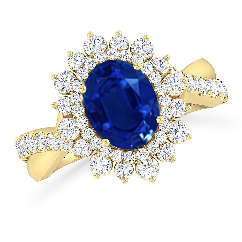 Yellow Gold - Sapphire