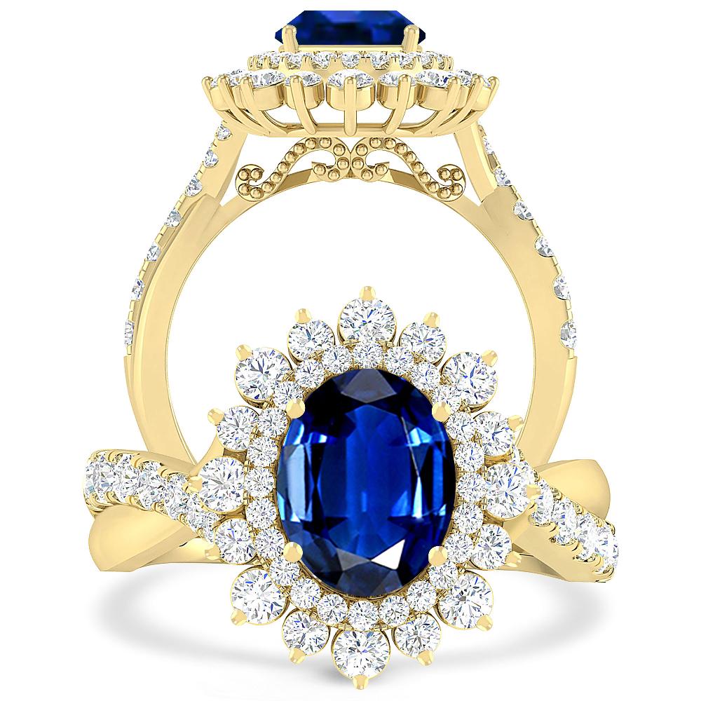 Yellow Gold - Sapphire