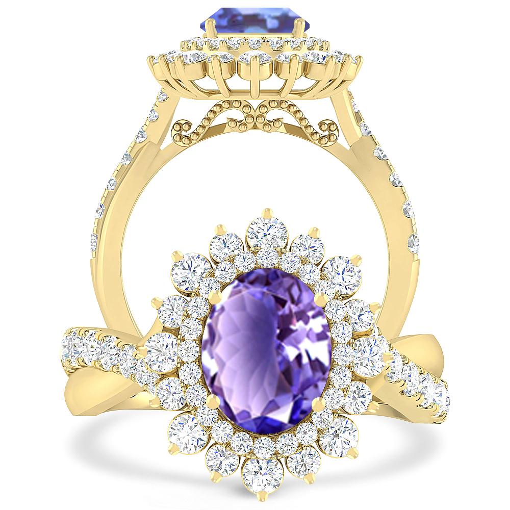 Yellow Gold - Tanzanite