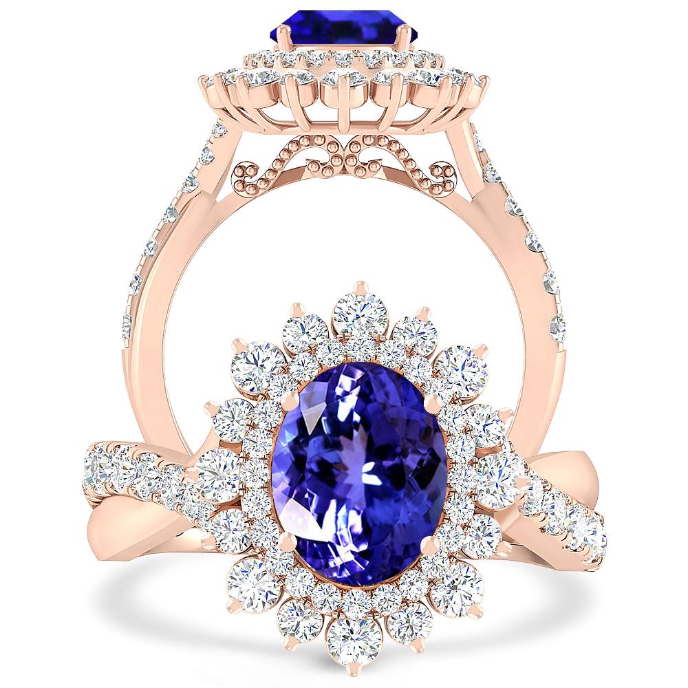 Rose Gold - Tanzanite