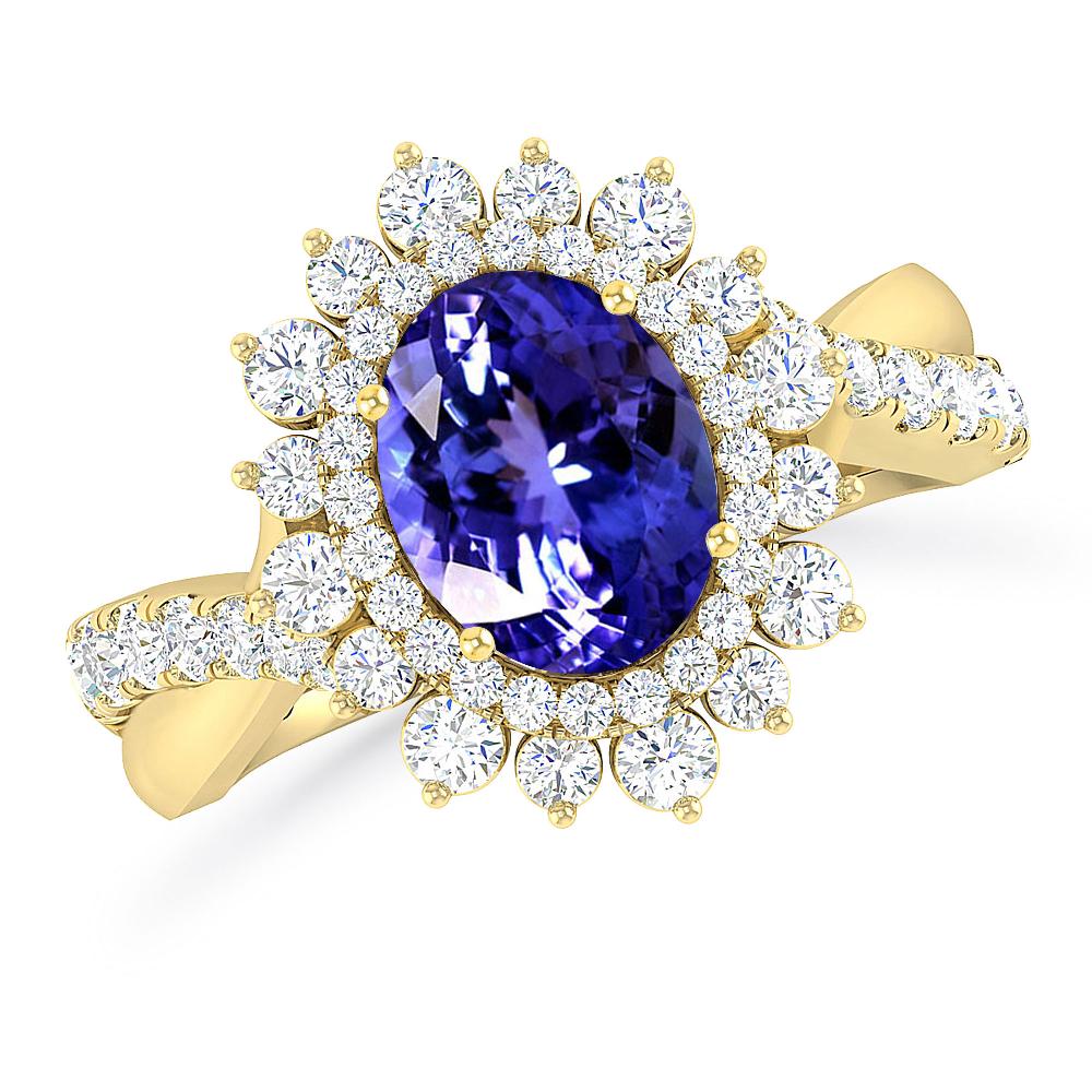 Yellow Gold - Tanzanite