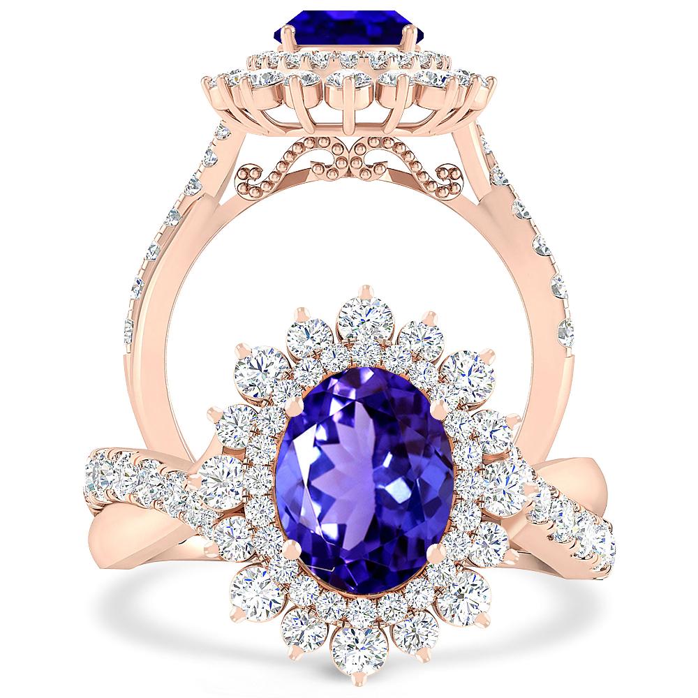 Rose Gold - Tanzanite