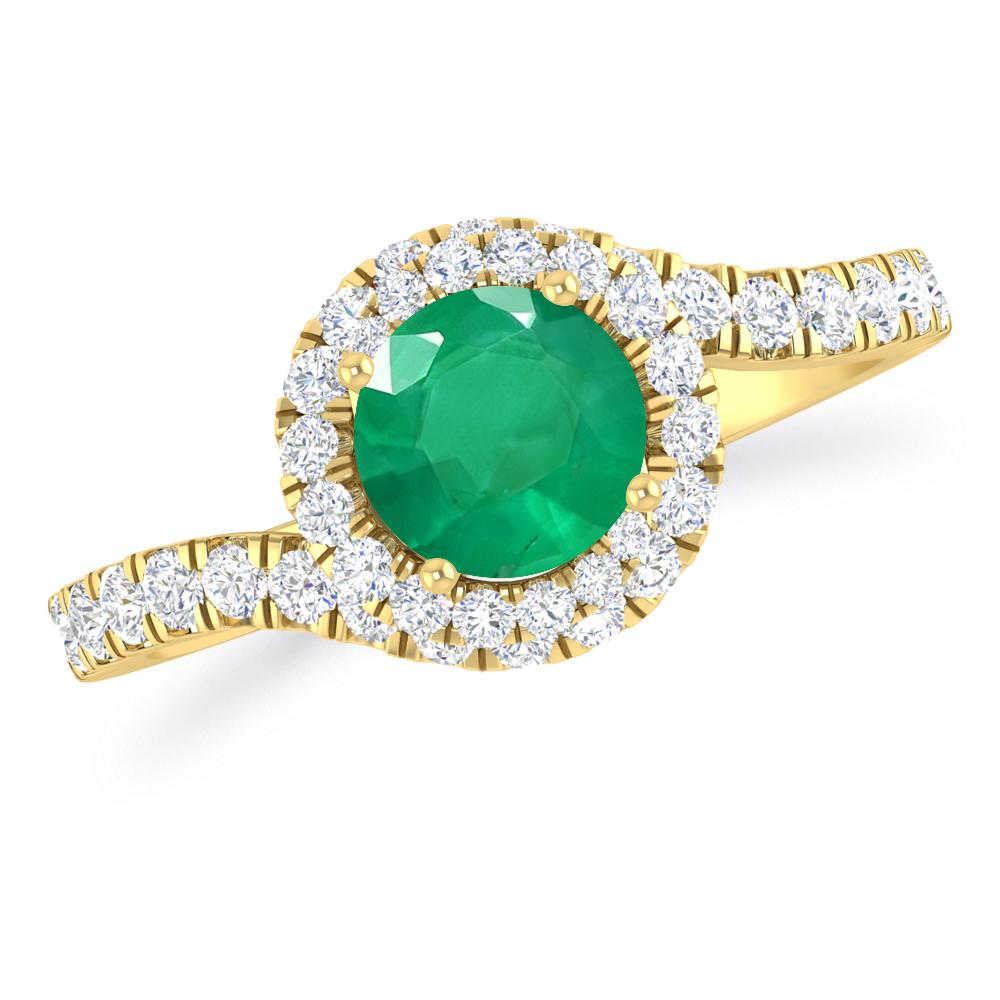 Yellow Gold - Emerald