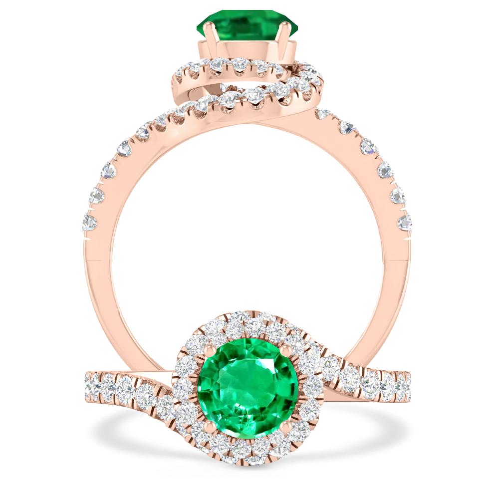 Rose Gold - Emerald