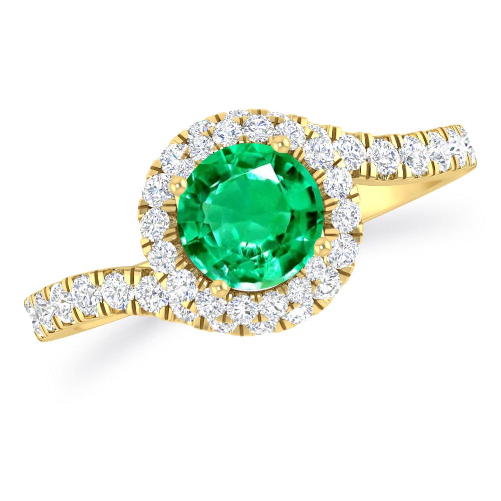 Yellow Gold - Emerald