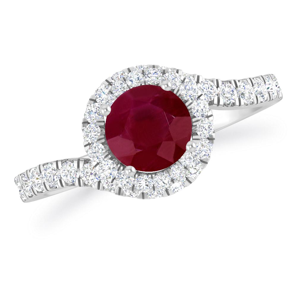White Gold - Ruby
