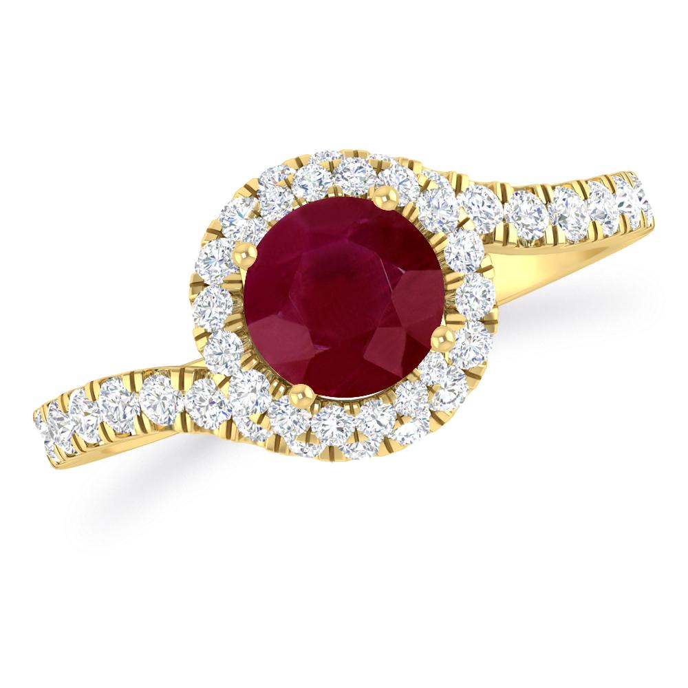 Yellow Gold - Ruby
