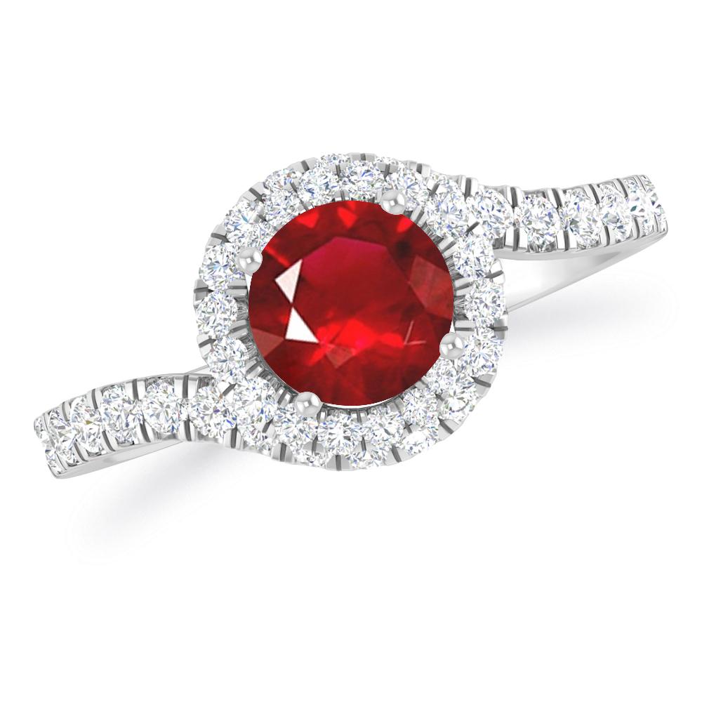 White Gold - Ruby