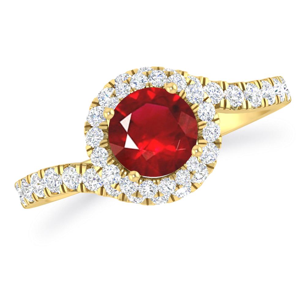 Yellow Gold - Ruby