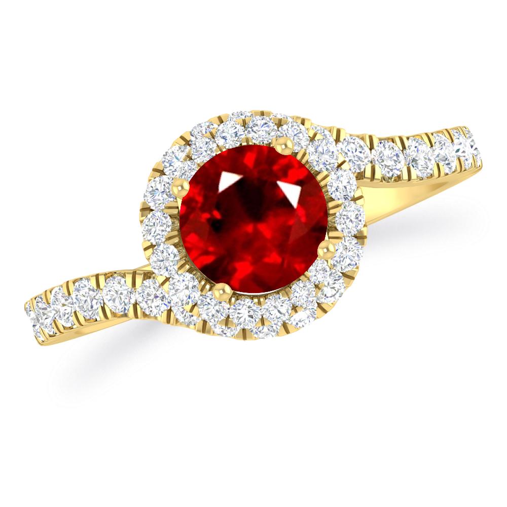 Yellow Gold - Ruby