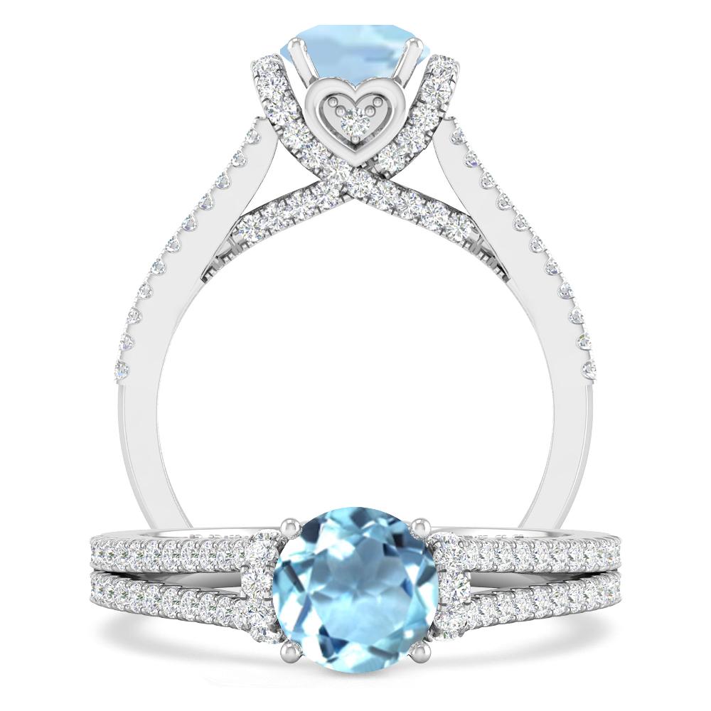 White Gold - Aquamarine