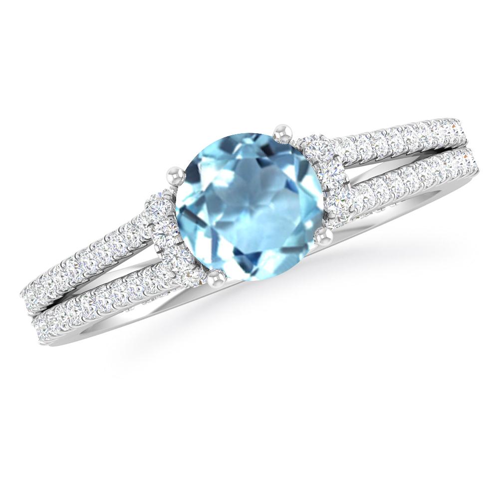 White Gold - Aquamarine