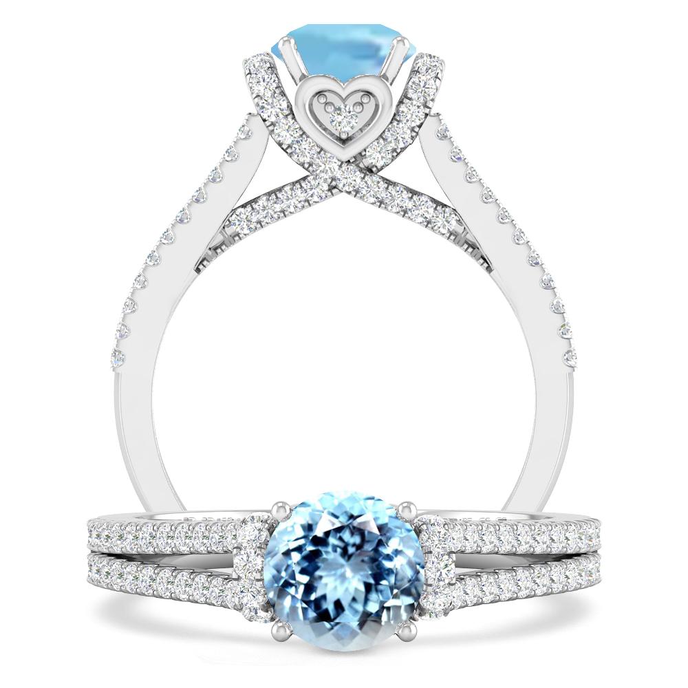 White Gold - Aquamarine