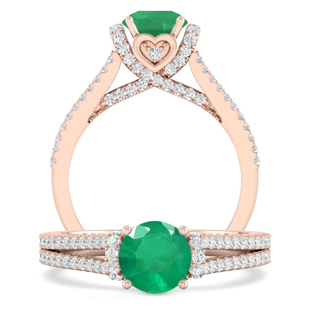 Rose Gold - Emerald