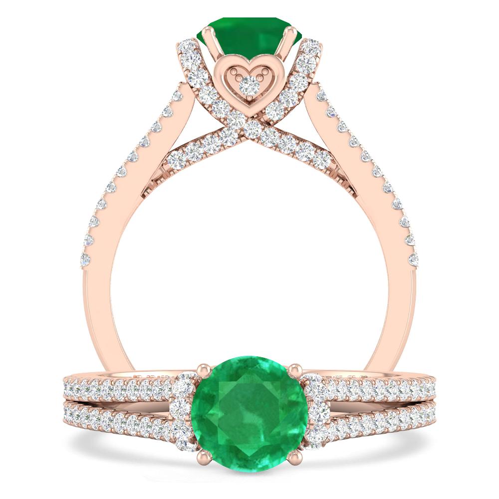 Rose Gold - Emerald