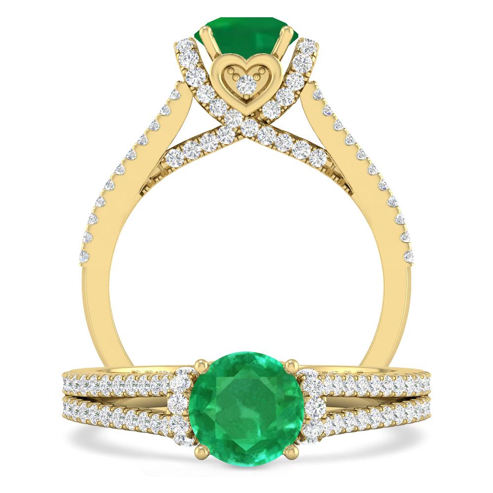 Yellow Gold - Emerald