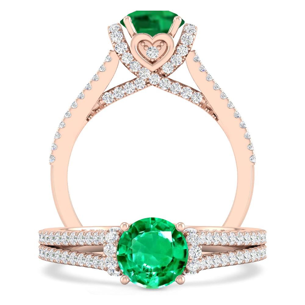 Rose Gold - Emerald