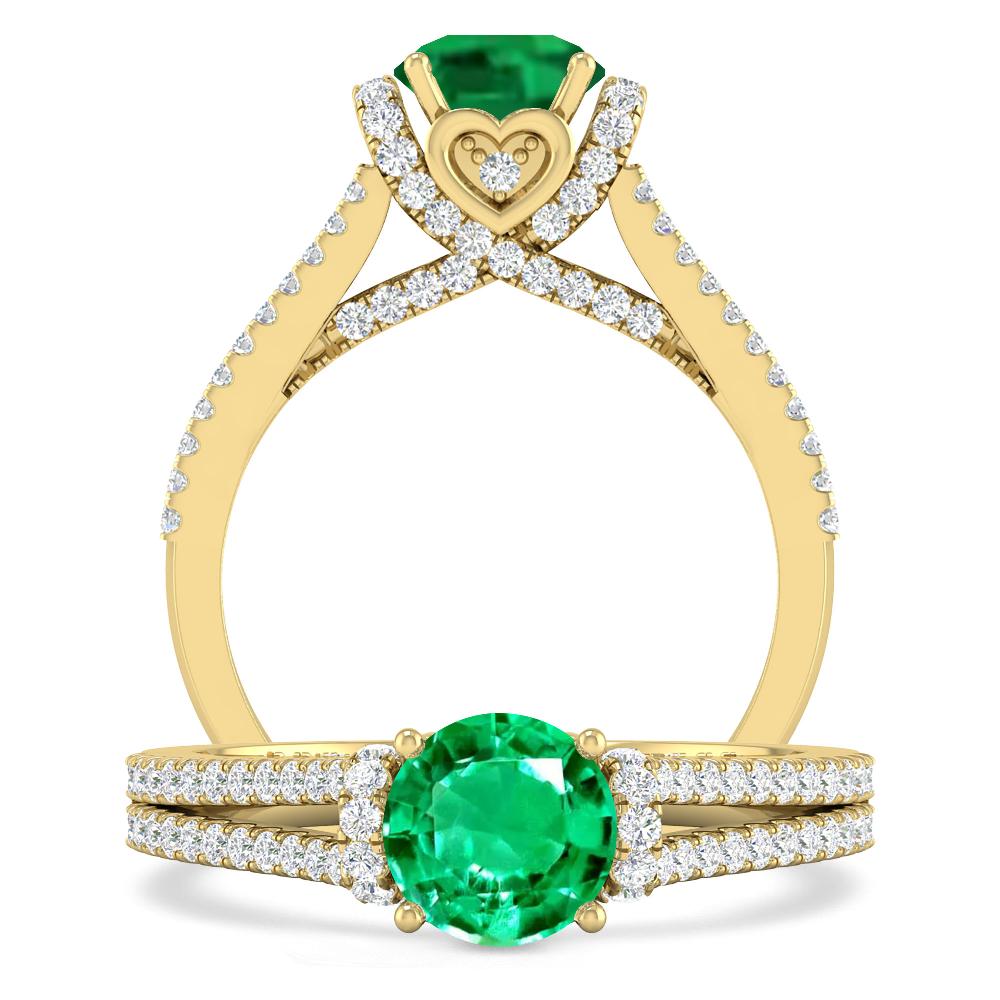 Yellow Gold - Emerald