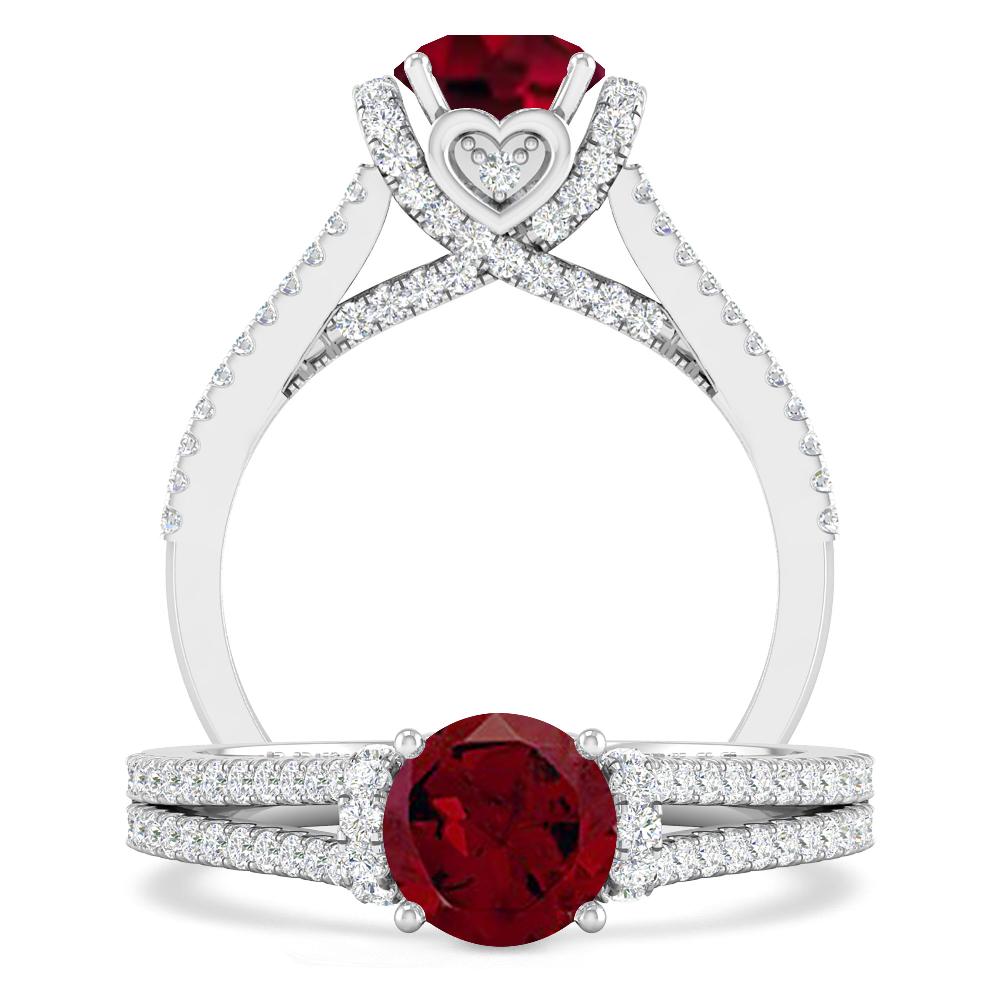 White Gold - Garnet