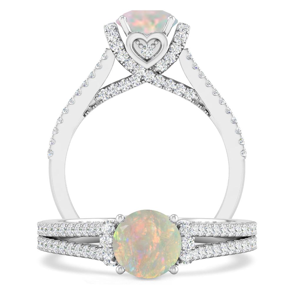 White Gold - Opal