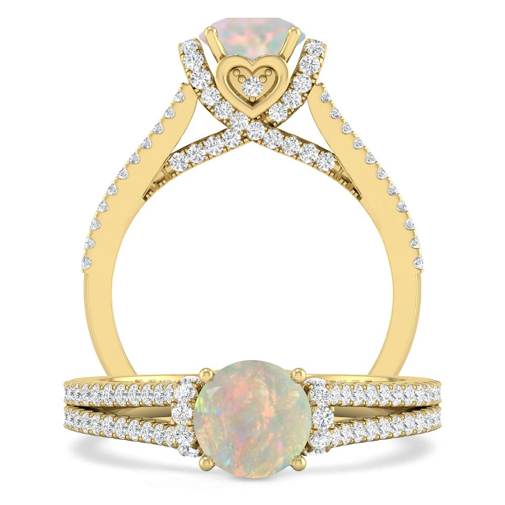 Yellow Gold - Opal