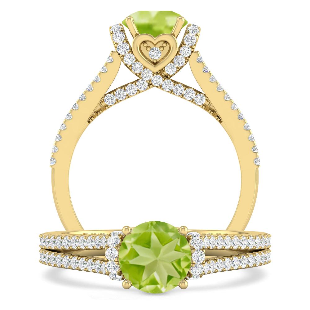Yellow Gold - Peridot