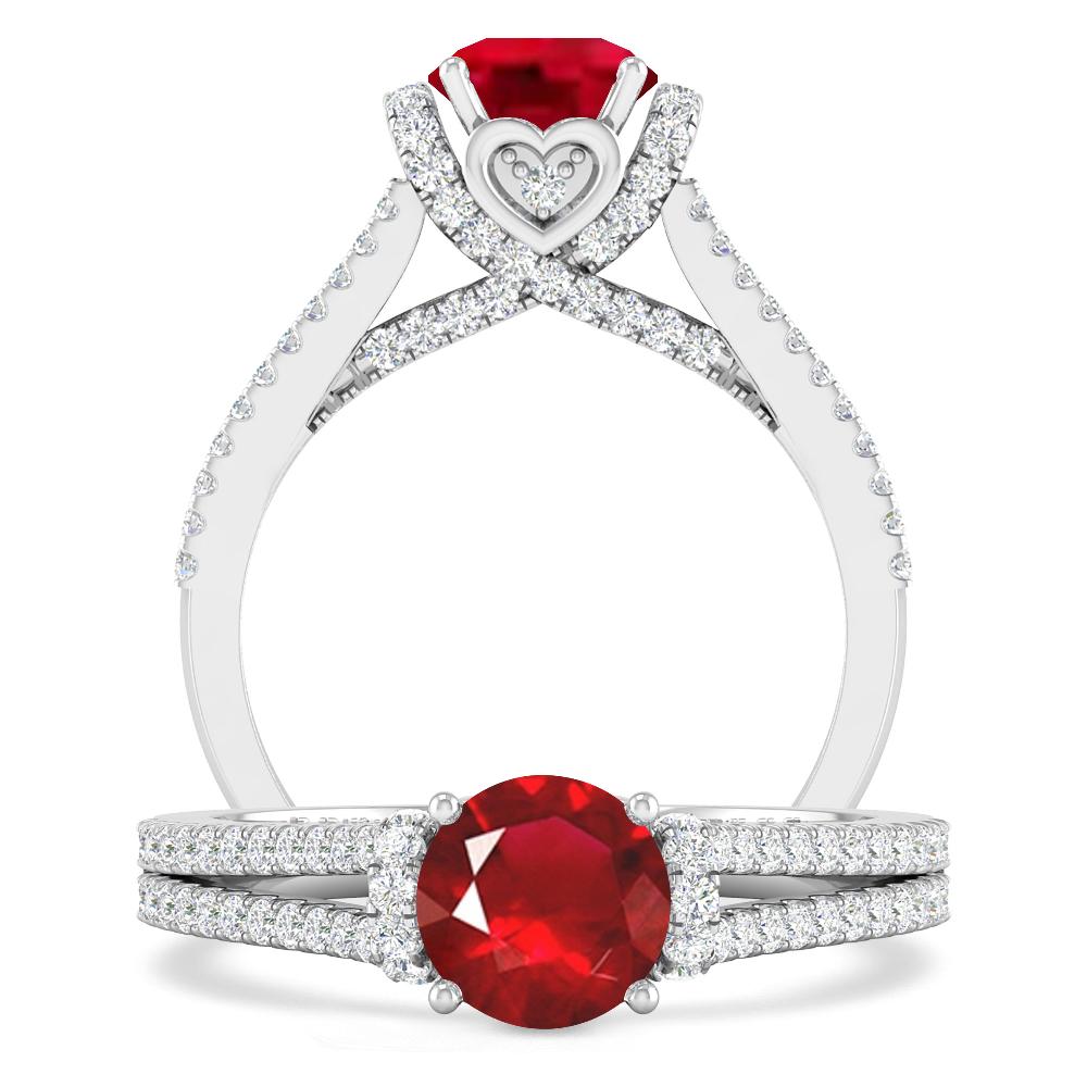 White Gold - Ruby