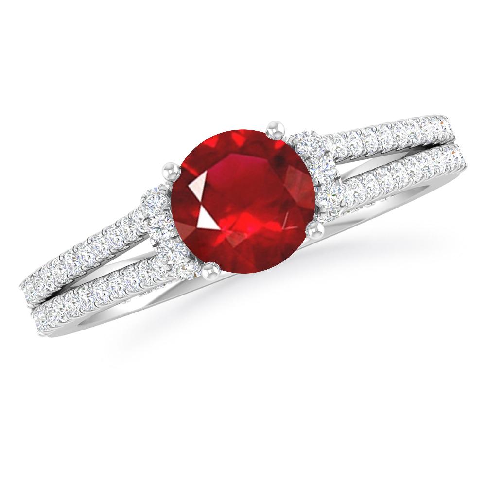 White Gold - Ruby