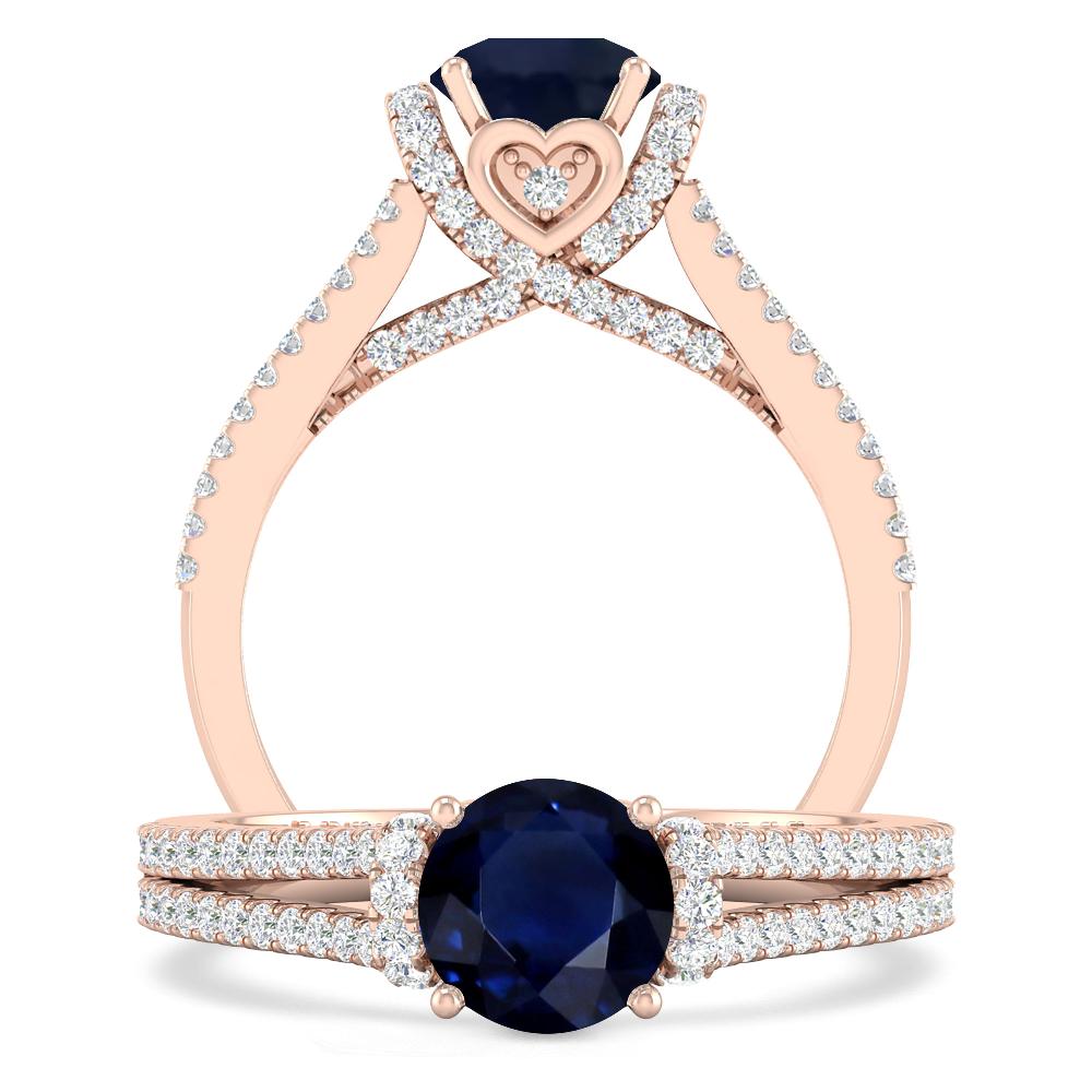 Rose Gold - Sapphire