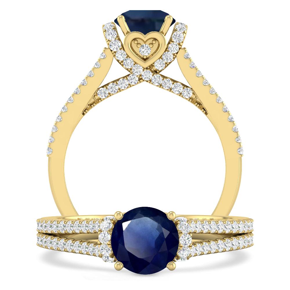 Yellow Gold - Sapphire