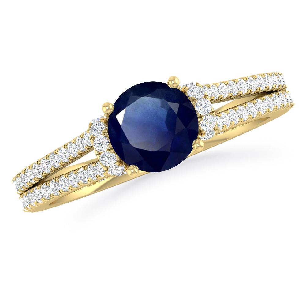 Yellow Gold - Sapphire