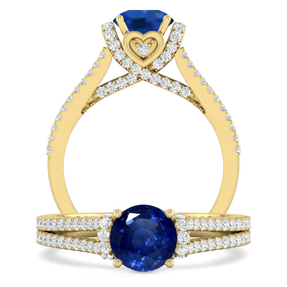 Yellow Gold - Sapphire