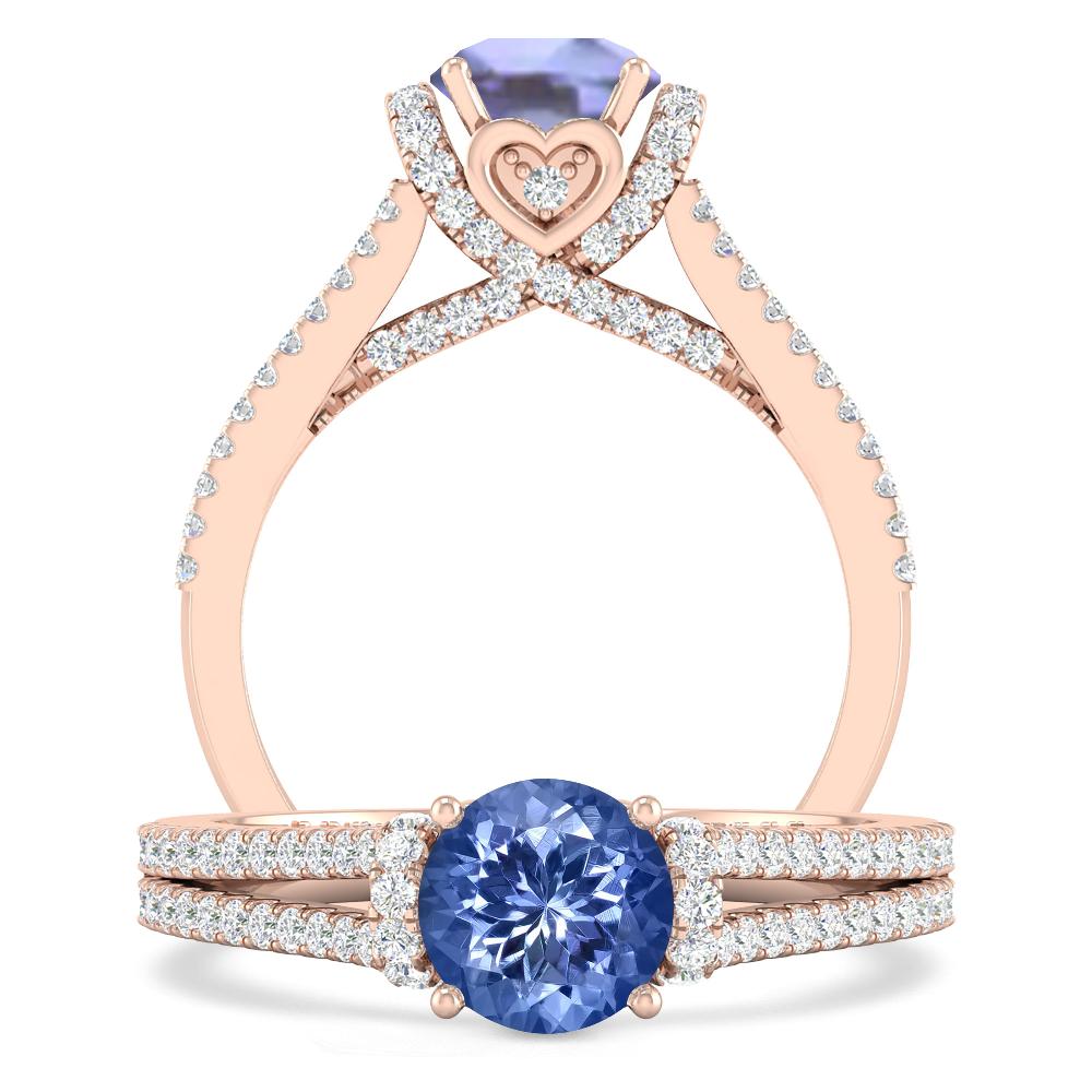 Rose Gold - Tanzanite