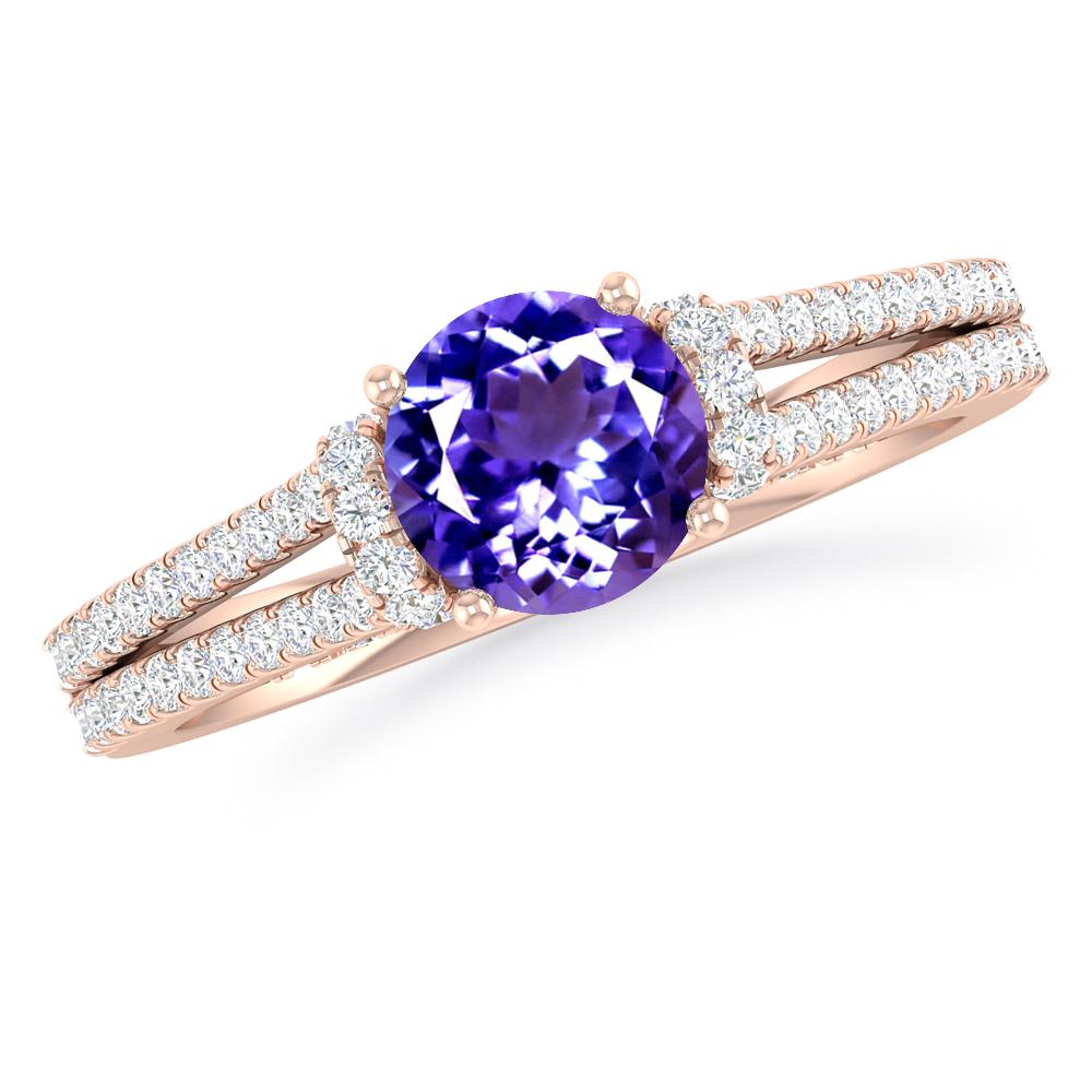 Rose Gold - Tanzanite