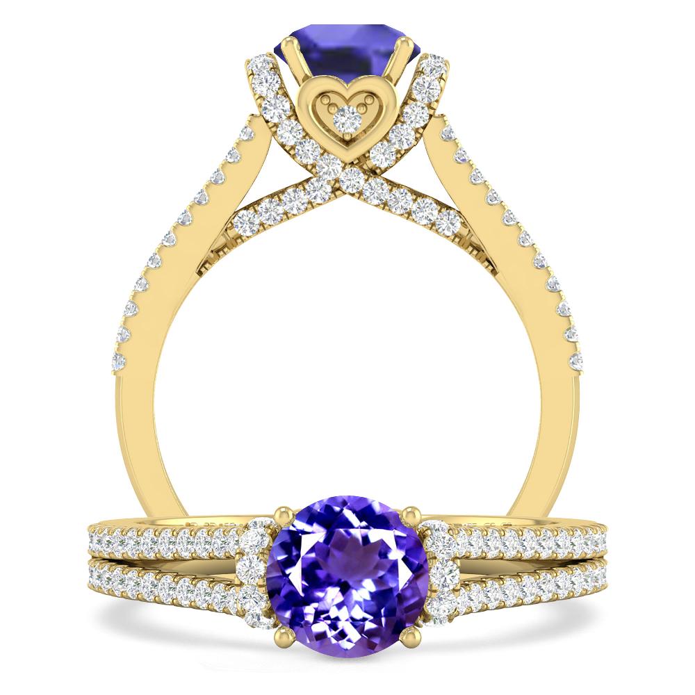 Yellow Gold - Tanzanite