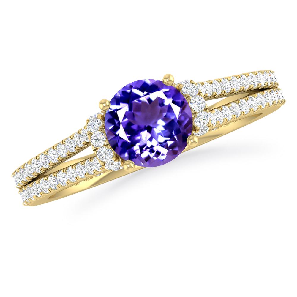 Yellow Gold - Tanzanite
