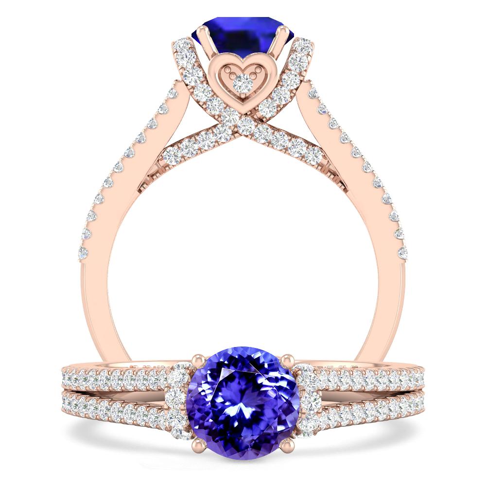Rose Gold - Tanzanite