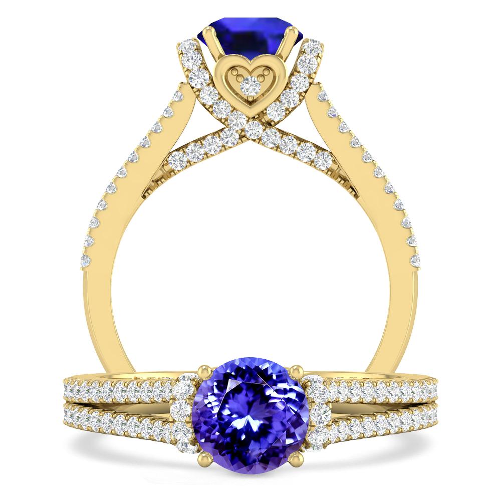Yellow Gold - Tanzanite